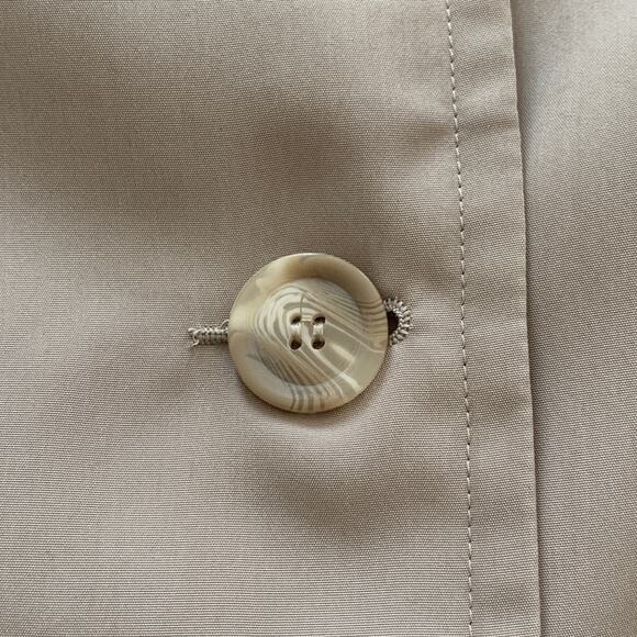 Terry Lewis Rain Coat Classic Luxuries Taupe Rain Lightweight Jacket Small - Picture 10 of 14